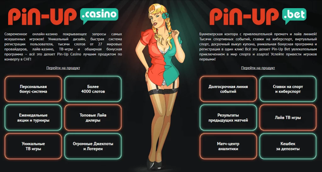 Проекты партнёрской программы Pin Up